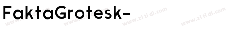 FaktaGrotesk字体转换
