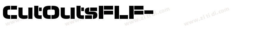 CutOutsFLF字体转换