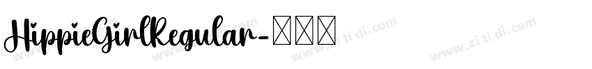 HippieGirlRegular字体转换
