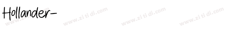 Hollander字体转换