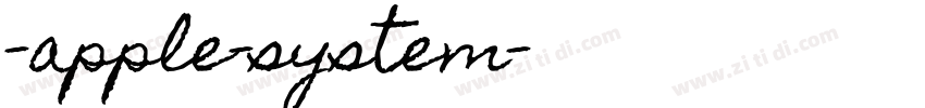 -apple-system字体转换