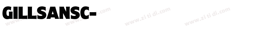 GillSansC字体转换
