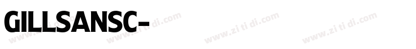 GillSansC字体转换
