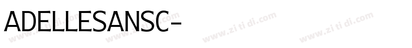 AdelleSansC字体转换