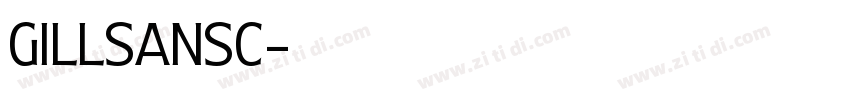GillSansC字体转换