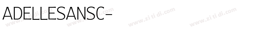 AdelleSansC字体转换