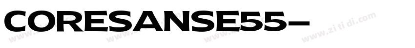 CoreSansE55字体转换