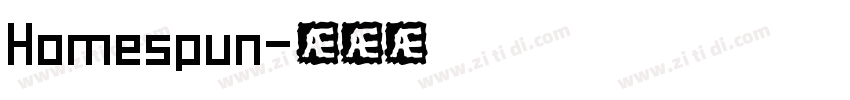 Homespun字体转换