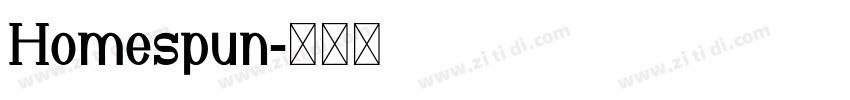 Homespun字体转换