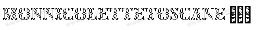 MonNicoletteToscane字体转换