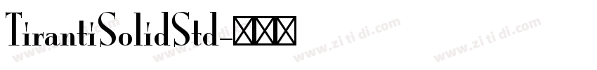 TirantiSolidStd字体转换