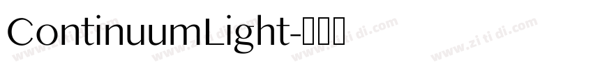 ContinuumLight字体转换