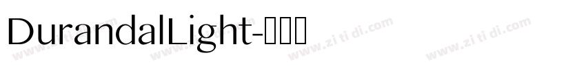 DurandalLight字体转换