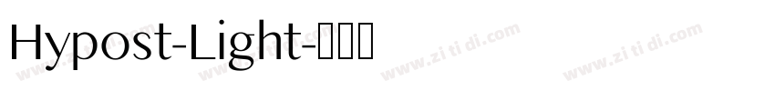 Hypost-Light字体转换