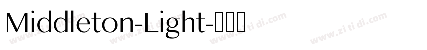 Middleton-Light字体转换