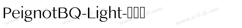 PeignotBQ-Light字体转换