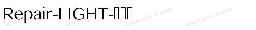 Repair-LIGHT字体转换