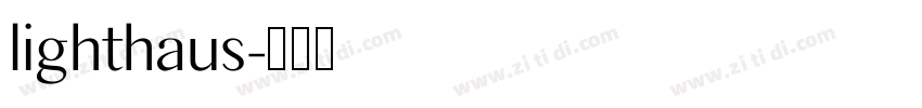 lighthaus字体转换
