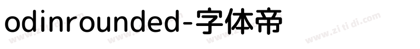 odinrounded字体转换