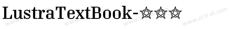 LustraTextBook字体转换