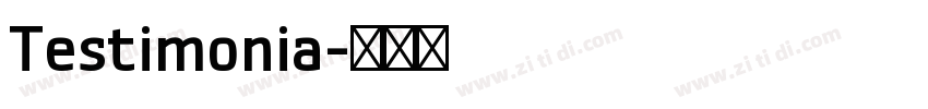 Testimonia字体转换