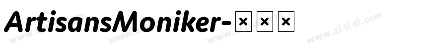 ArtisansMoniker字体转换