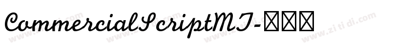 CommercialScriptMT字体转换