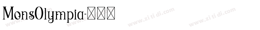 MonsOlympia字体转换
