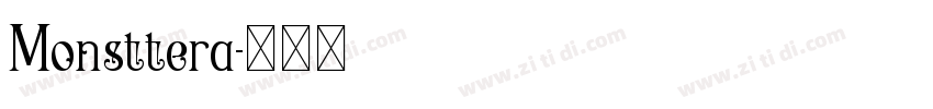 Monsttera字体转换