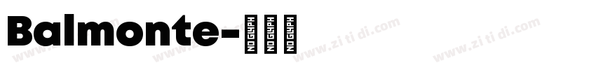 Balmonte字体转换