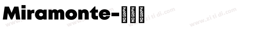 Miramonte字体转换