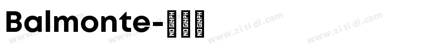 Balmonte字体转换