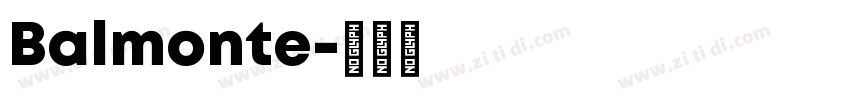 Balmonte字体转换