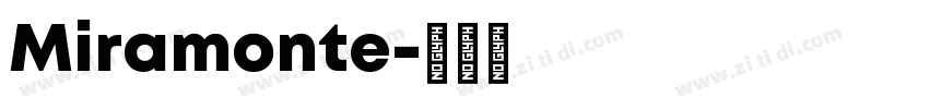 Miramonte字体转换
