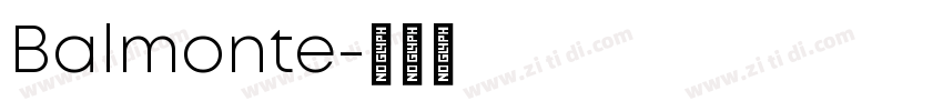 Balmonte字体转换