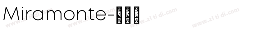 Miramonte字体转换