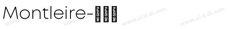 Montleire字体转换