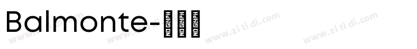 Balmonte字体转换