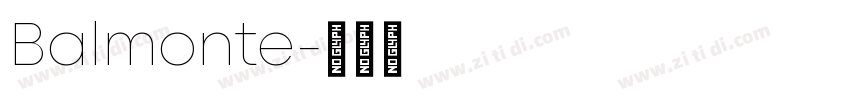Balmonte字体转换