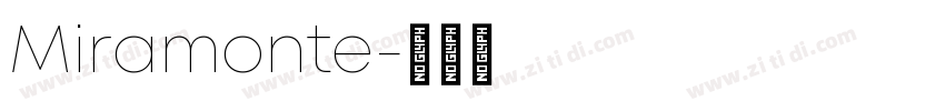 Miramonte字体转换