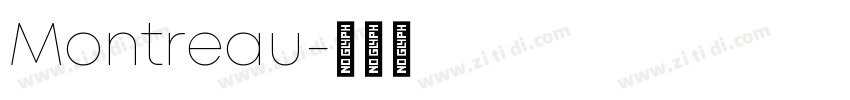 Montreau字体转换