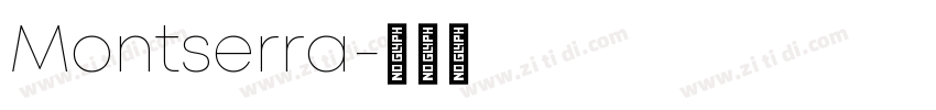 Montserra字体转换