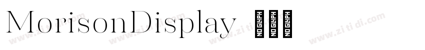 MorisonDisplay字体转换