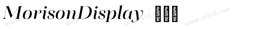 MorisonDisplay字体转换