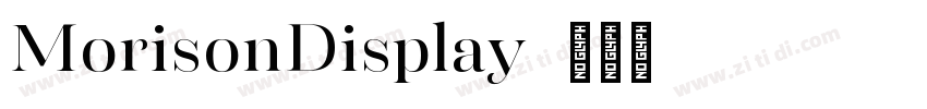 MorisonDisplay字体转换