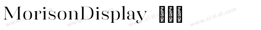 MorisonDisplay字体转换