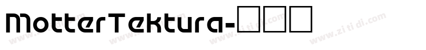 MotterTektura字体转换