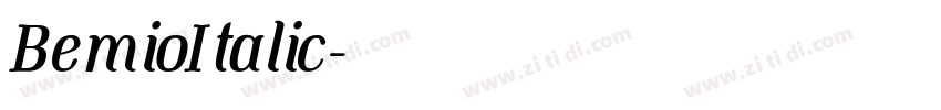 BemioItalic字体转换 BemioItalic字体转换