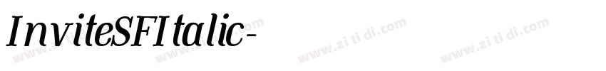 InviteSFItalic字体转换