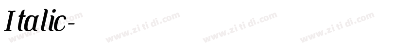 Italic字体转换 Italic字体转换